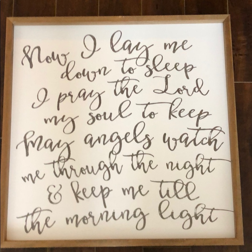 Nighttime Prayer Wall Decor
